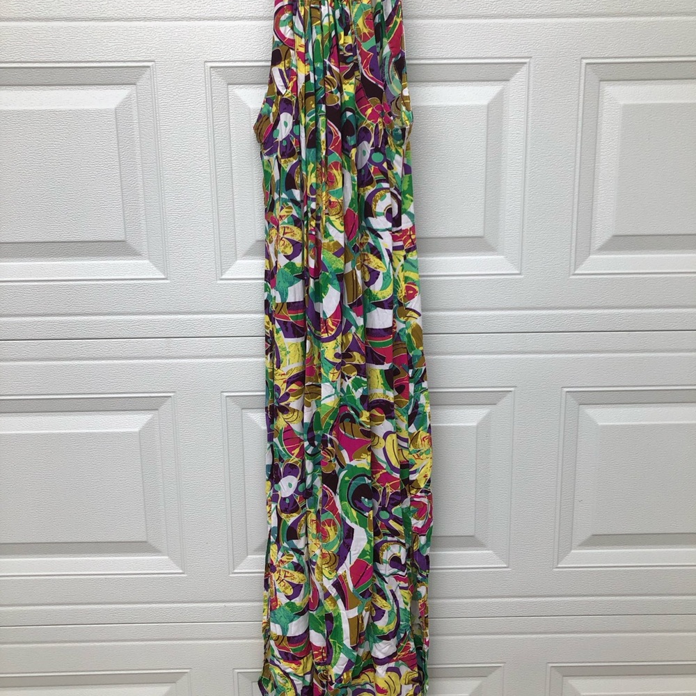 Let’s Cruise Blue Water Maxi Dress XL Colorful Comfortable